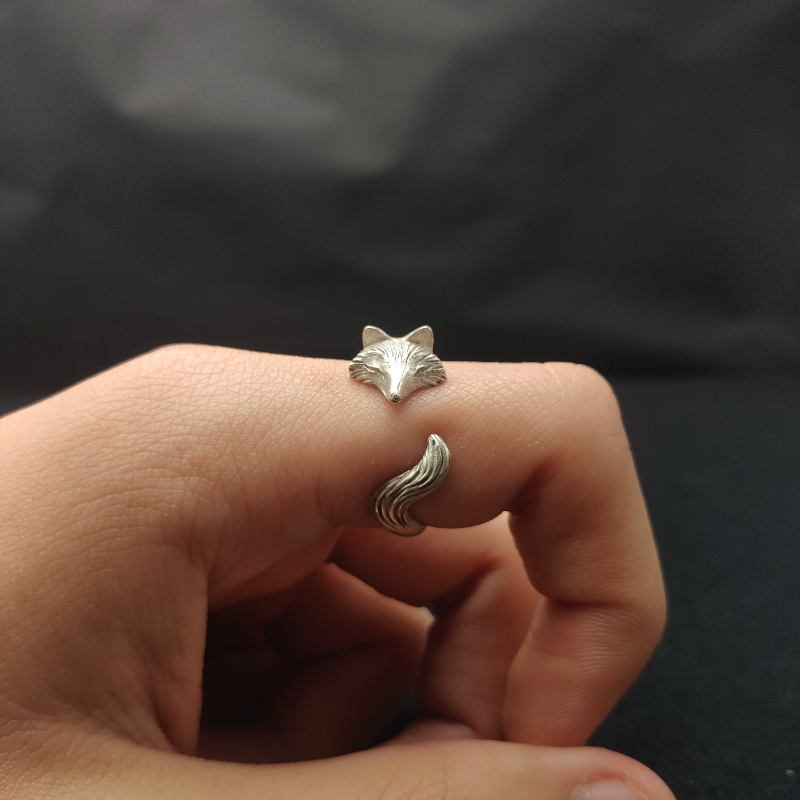Heiße verkäufe Mode Silber Farbe Fuchs für Frauen Nette Einstellbare Charm Schmuck Weihnachten Geschenke Feine Mädchen Weibliche Ringe_voghion.com