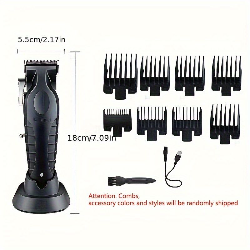 Kemei KM-2296 Professional Cordless Hair Clipper for Men - Electric Hair Cutting Machine and Beard Trimmer for Barbers -with Long Battery Life_voghion.com