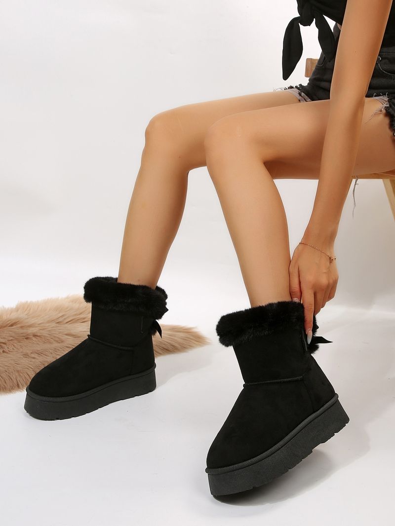 Comércio exterior transfronteiriço inverno novas botas de algodão para neve botas femininas fundo grosso arco lazer mais veludo grosso quente antiderrapante botas de algodão_voghion.com