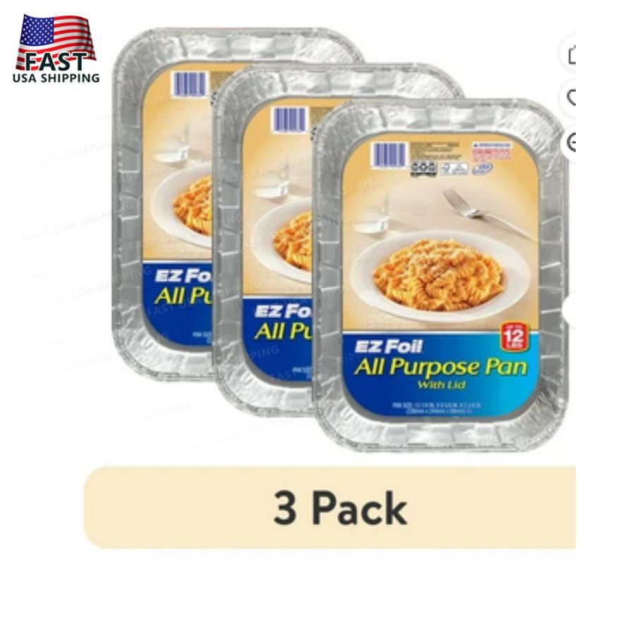 13 Pan EZ Purpose Aluminum 3 1 X All Lid 9 Pack With Foil Inch Count_voghion.com