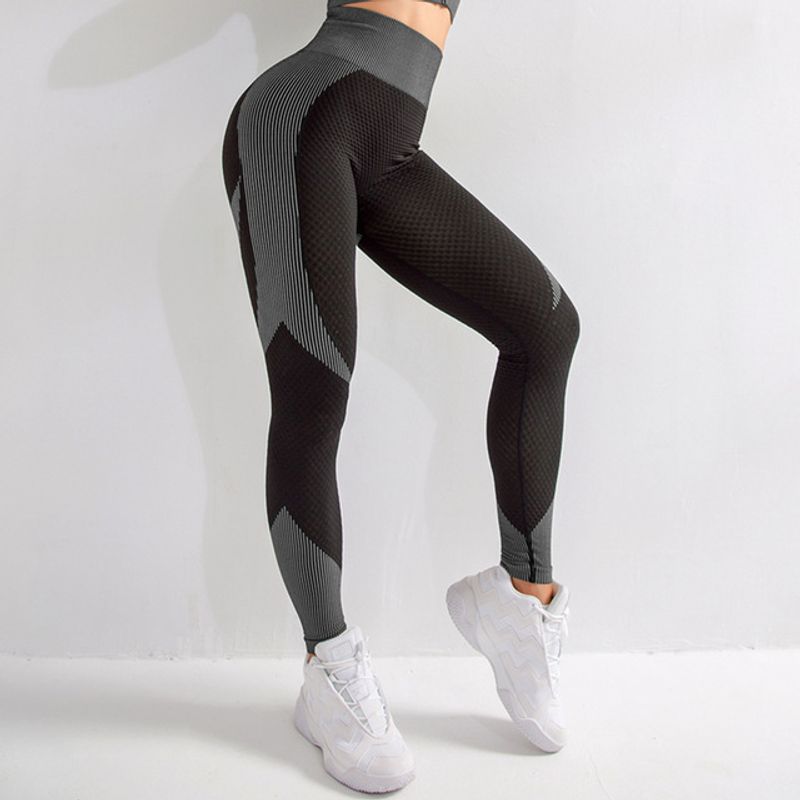 La burbuja inconsútil de las mujeres jadea las polainas ajustadas de la elevación de la cadera de los pantalones de la yoga de la transpiración_voghion.com