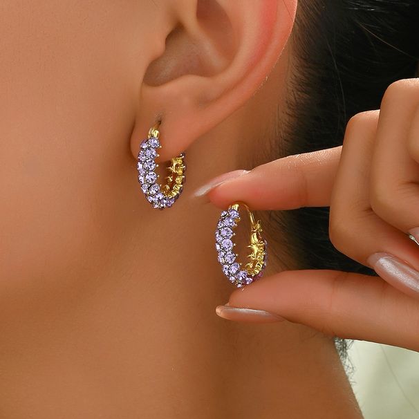 Set de bijuterii pentru femei, la modă, vânzare la modă, cercei cu zirconiu încrustat, pentru femei, design personalizat de nișă, clipsuri pentru urechi de înaltă calitate, cercei versatili_voghion.com