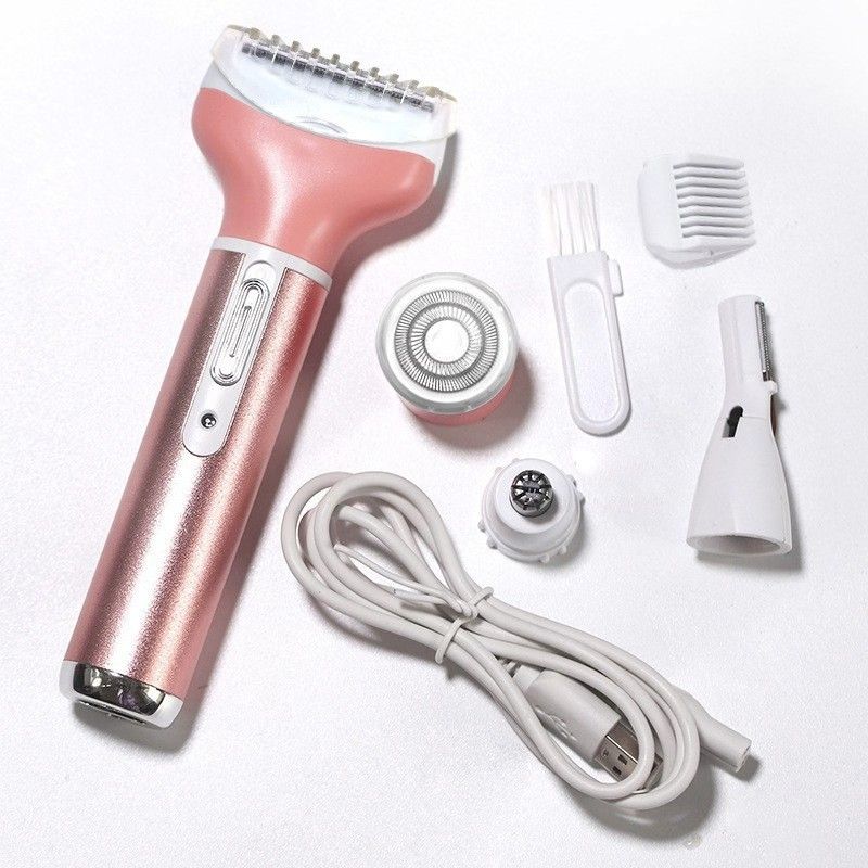 Four-in-One Electric Lipstick Trimmer - Eyebrow Shaver Women's Hair Removal Device_voghion.com