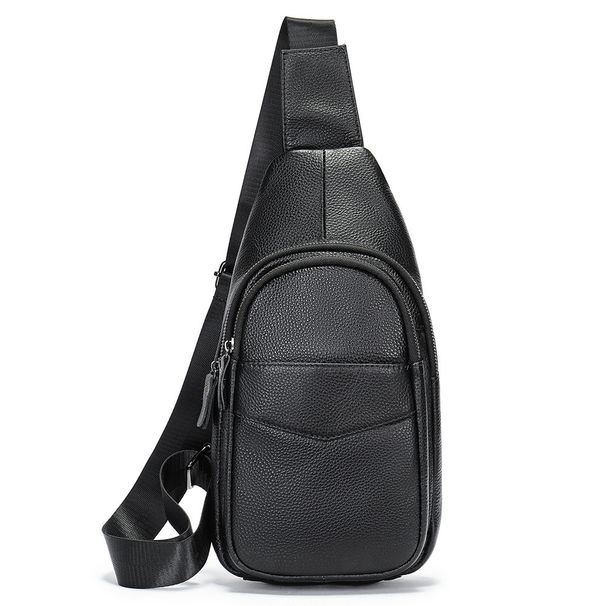 Borsa da uomo in vera pelle, primo strato, borsa a tracolla da uomo in pelle bovina, borsa a tracolla casual e semplice_voghion.com