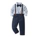 Kleiner Jungenanzug Zweiteiliges Set Jungen Outfit Baby Frühling und Herbst Kleidung Kinderbekleidung_voghion.com