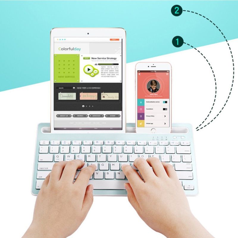 Multi-Task Master Of All Bluetooth Keyboard_voghion.com