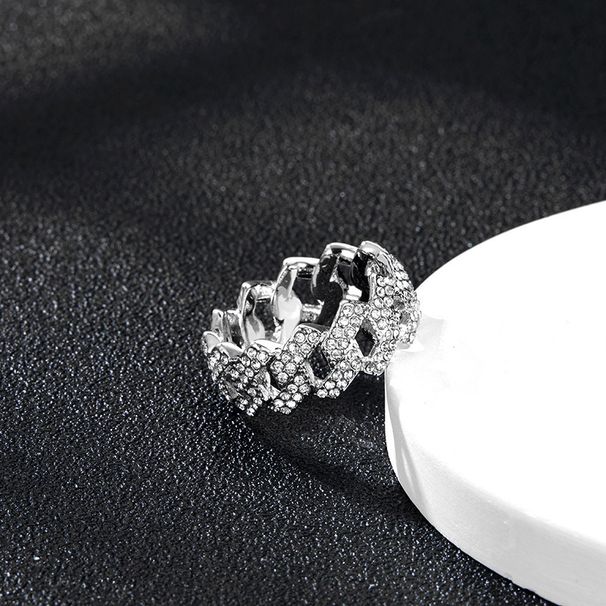 Nya personliga unisex-legeringsringar med diamantsmycken i lyxstil mode nischade smycken_voghion.com