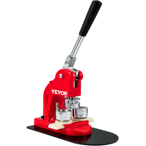 VEVOR Button Maker Machine Badge Pin Machine 1" 25 MM 500 Free Parts Press Kit_voghion.com