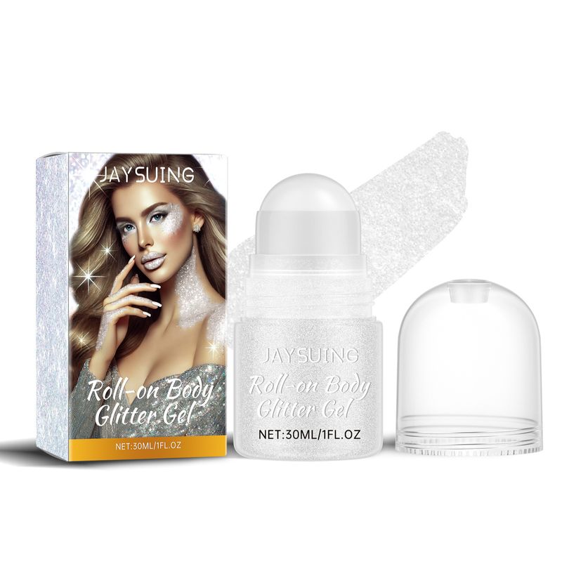 Mărgele cu sclipici albe orbitoare, iluminator pentru corp, fard de obraz, claviculă, sclipici tridimensional natural_voghion.com