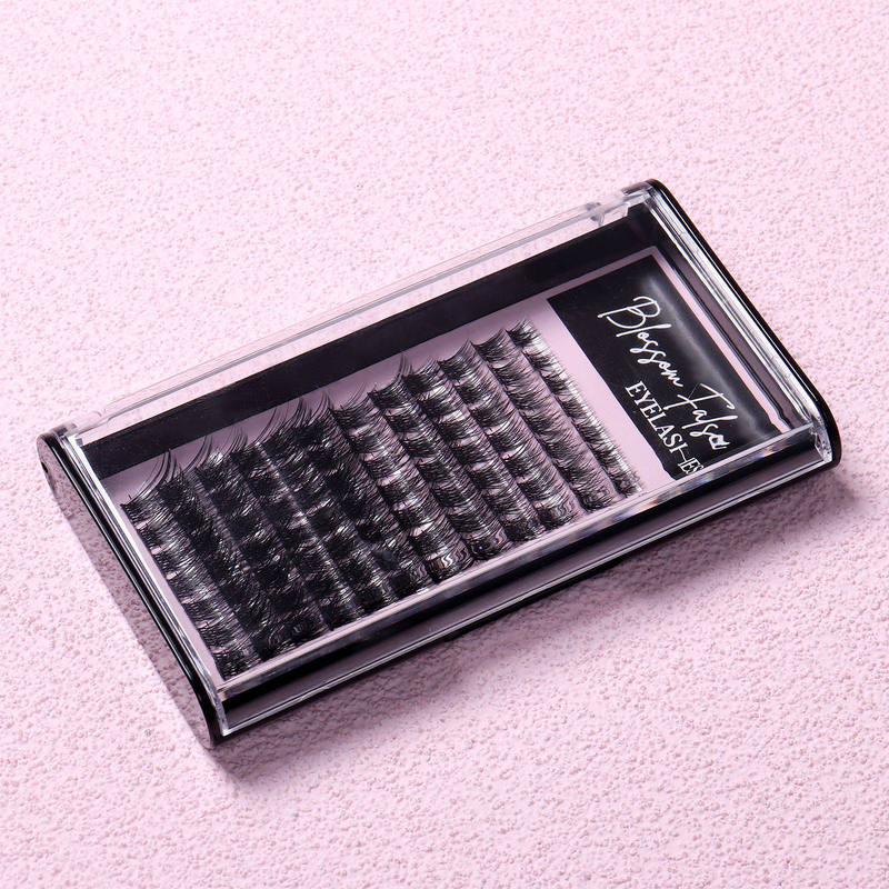Large capacity single cluster natural dense segmented False eyelashes self grafted eyelashes_voghion.com
