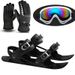 Professionelle, verstellbare Skischuhe mit BOA-Metallschnalle – Nylon-Winter-Snowboardschuhe für Erwachsene und Kinder_voghion.com