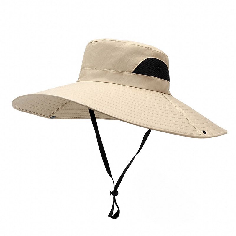 Sunshade Outdoor Summer Fishing Protection Sunscreen Solar Fan Fisherman Hat_voghion.com