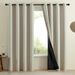 full blackout heat insulation curtains for bedroom with black lining room darkening noise reduction curtains_voghion.com