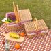 Πολυτελές τετράγωνο πικνίκ με ύφανση ιτιάς, φορητό, εξωτερικό κάμπινγκ, αποθήκευση, καλάθι με φρούτα, δώρο, αίσθηση υψηλής ποιότητας_voghion.com