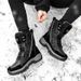 Women's Outdoor Winter Boots With Fur Lining - Lace Up Ankle Snow Shoes For Women Plus Size Available_voghion.com