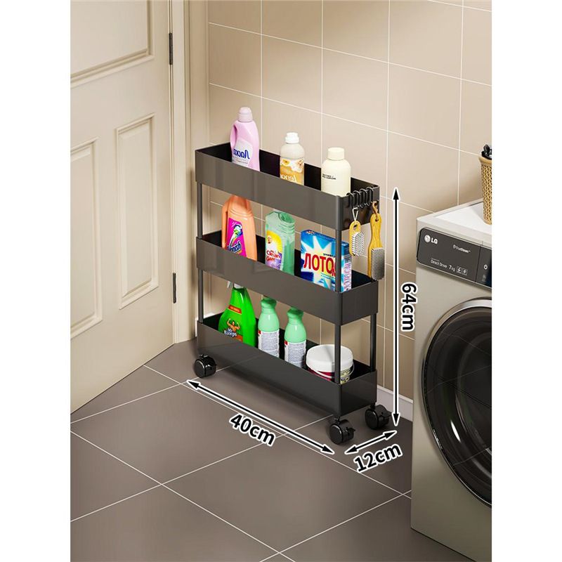 Narrow Rack Behind The Door, Storage Artifact, Floor Standing Trolley, Bathroom Toilet Gap, Home Multi Layer Rack_voghion.com
