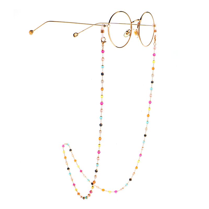 Factory direct sales, Internet celebrity glasses chain, colorful crystal, handmade glasses chain, reading glasses anti lost chain_voghion.com