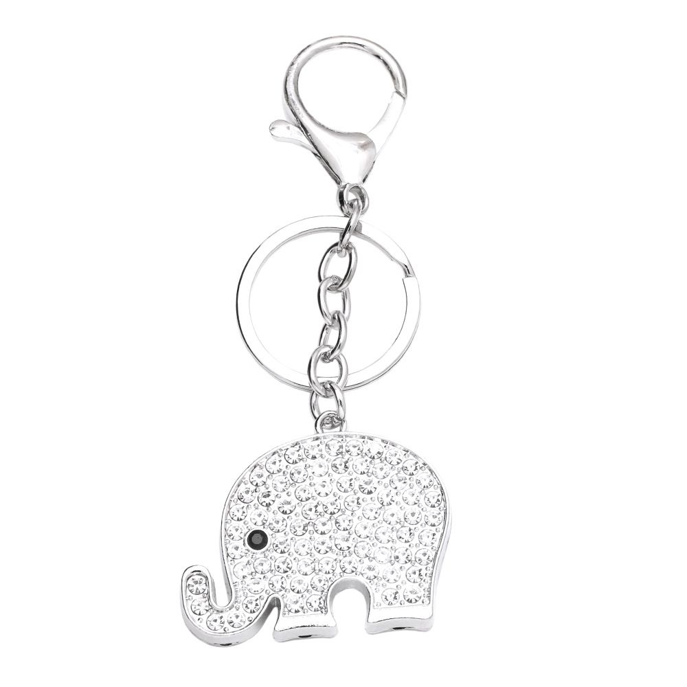AS Nuovo portachiavi personalizzato creativo a forma di elefante e coniglio con accessori per auto Kca041_voghion.com