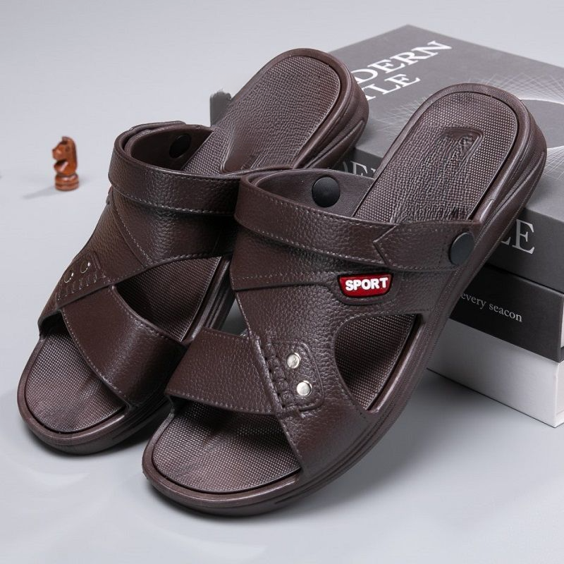 Rubber Sandals Double Wear Summer Men's Outdoor Durable Thick Bottom Driving Shoes 2025 New Casual Daily_voghion.com