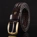 Men's Leather Handmade Woven Korean Style Casual Versatile Simple Trendy Belt Wholesale One Piece Dropshipping_voghion.com