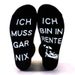 Nye tyske ICH MUSS GAR NIX kreative sokker i bomull på tvers av landegrensene, hvile-serien, uformelle gulvsokker_voghion.com