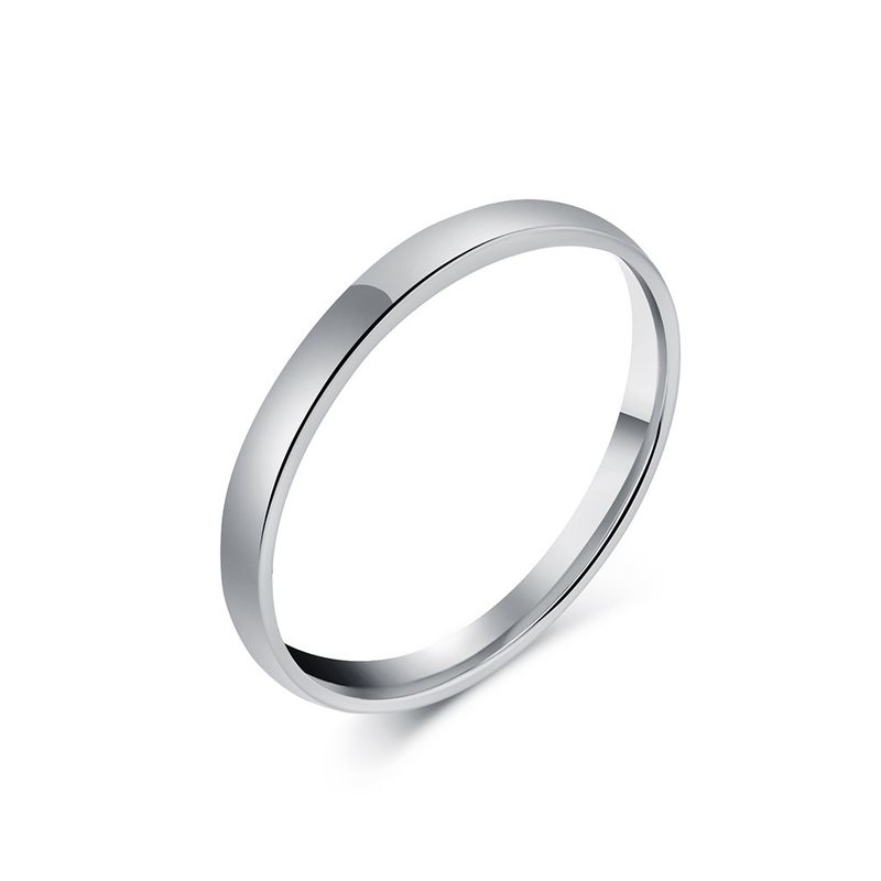 Gioielli da uomo, stile semplice, freddo e neutro, in acciaio al titanio liscio di alta qualità, con anello a coda, per uomo e donna, in acciaio inossidabile placcato oro K._voghion.com