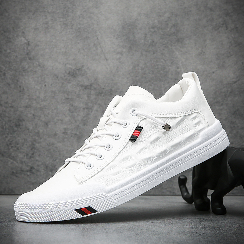 Schuhe Herren Sommer 2023 neue koreanische Version Trend All-Match-Lederschuhe Herren Casual Sneakers kleine weiße Schuhe Herrenschuhe 281_voghion.com