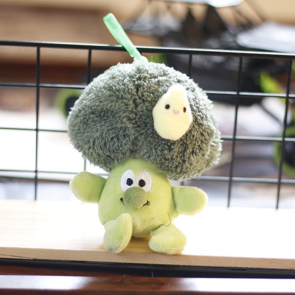 Keychain Broccoli Plush Adorable Cute And Soft Vegetable Toy Bag Charm_voghion.com