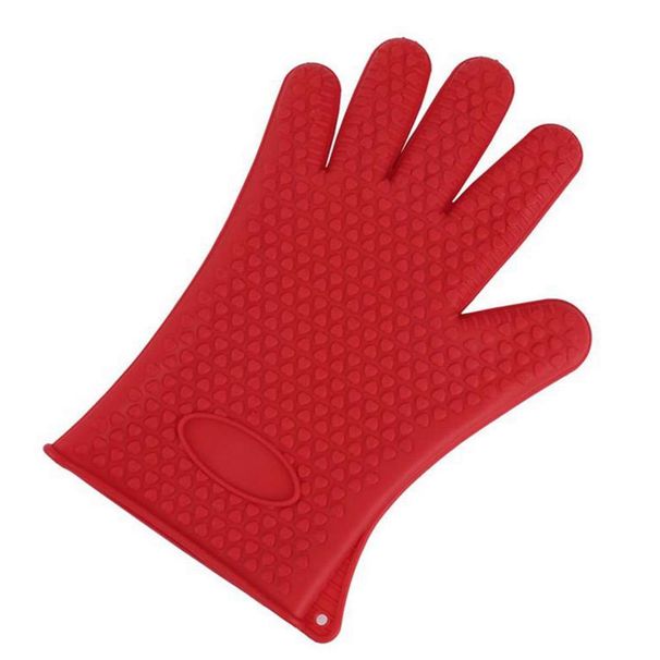 2 Stück Silikonhandschuhe, hitzebeständig, für Küche, Kochen, Backen, Grillen und Backofen geeignet_voghion.com