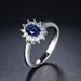 Mode Lady Prinzessin Diana Ringe für Frauen Braut Blau Kristall Hochzeit Engagement Versprechen Ehe Ring Für Weibliche Mode_voghion.com