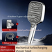 Amerikanischer Stil 8-Funktion Supercharged Handbrause Label Neuer professioneller superstarker Duschbadkopf_voghion.com