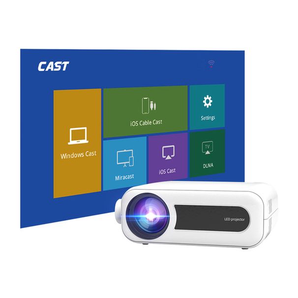 YG330 Draagbare mobiele telefoon 1024 * 600 resolutie Home Theater Videofilmprojector op hetzelfde scherm_voghion.com