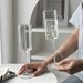 Yunqi INS Style Tall Cocktail Flat Square Champagne Glass Fruit Wine Tipsy Sparkling Water Cup_voghion.com
