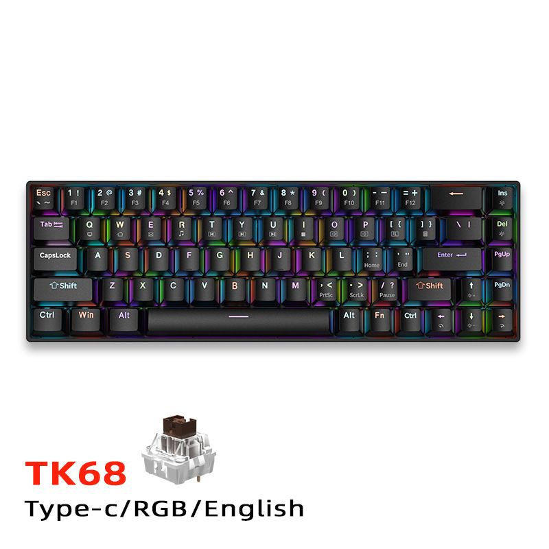 FURYCUBE M68HE Professionelle Gaming-Tastatur mit magnetischer Achse, 8K Reaktionszeit, RT, einstellbarem Tastenhub_voghion.com