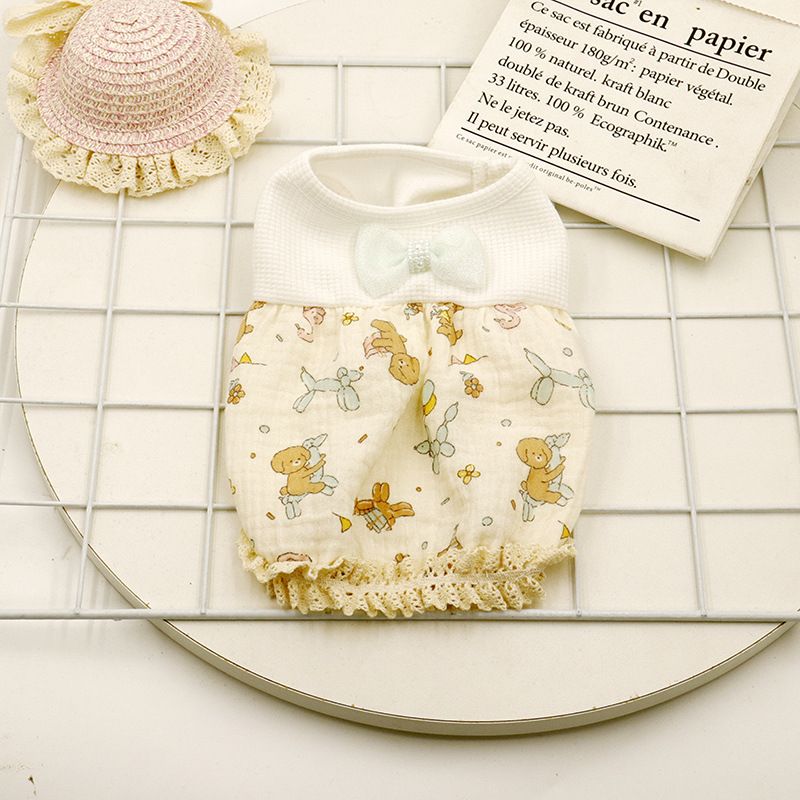 Pet Spring Summer Ins Japanese Korean Cat French Bulldog Clothes Bichon Fat Dog Home Pajamas_voghion.com