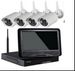 Conjunto de câmeras de vigilância sem fio de 10 polegadas com tela integrada de 4 canais e 8 canais para kit NVR WiFi residencial_voghion.com