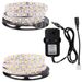 12V 5050 LED Strip Light Flexible Tape Rope Under Cabinet Lighting Mains Plug In_voghion.com