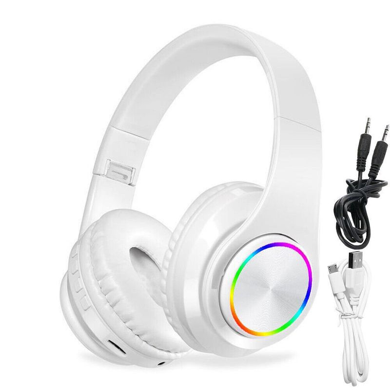 Kinder Kopfhörer Wireless Bluetooth Headset LED Lichter Ohr Kopfhörer_voghion.com
