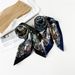 2024 new 90 with dark floral design, high-end feeling, shawl scarf, lightweight  silk square scarf_voghion.com