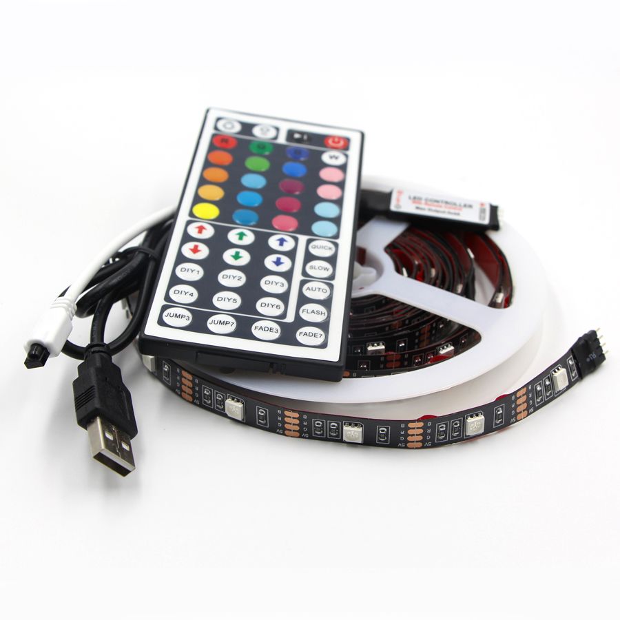TV Backlight Strip USB Powered LED Bias Lighting for TV Screen and PC Monitor RGB Changing Color Strip Kit With Remote Control_voghion.com
