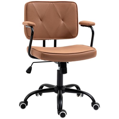Vinsetto Bürosessel Retro Höhenverstellbar Schreibtischstuhl Mit Wippfunktion Bis 120 Kg Für Home Office & Arbeitszimmer_voghion.com
