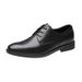 2025 New Spring And Autumn Round Head Strap Dress Casual Business Leather Men's Bottom Soft Face Low Top Single Shoes_voghion.com