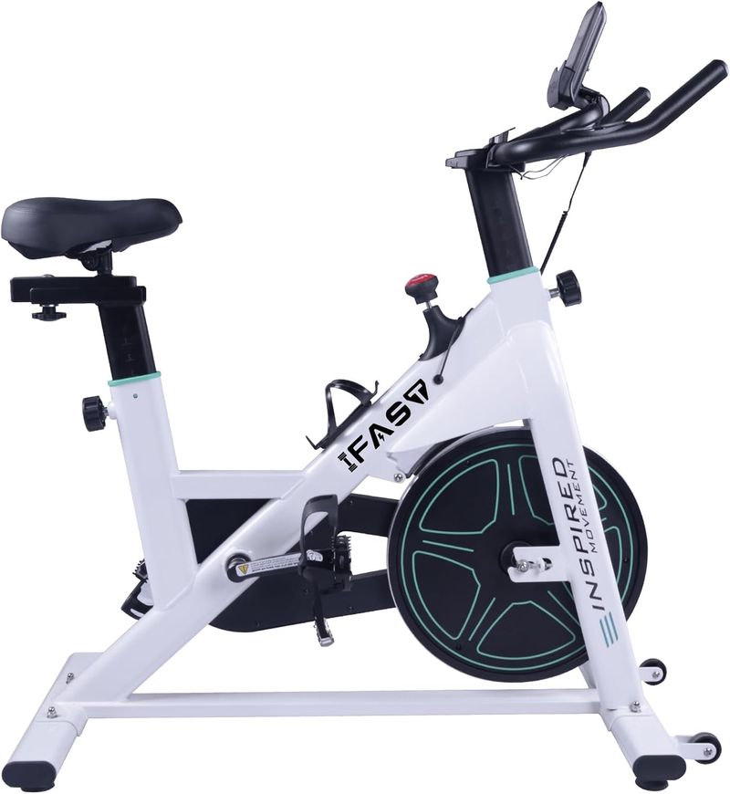 Stationary Bikes For Home Spin Indoor Exercise Bike With LCD Monitor And Comfortable Seat Cushion For Home Gym Cardio Fitness Training_voghion.com