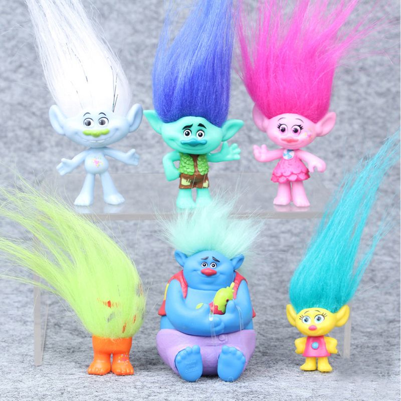6 pezzi/set Confezione regalo Dreamworks Movie Trolls Poppy Branch Critter Skitter Boards PVC Action Figures Giocattoli_voghion.com