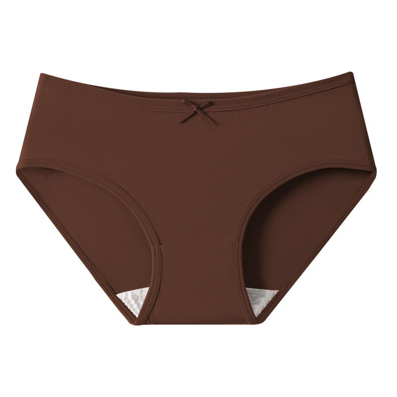Women's Intimates Large Size Underwear For Women In Summer Maillard Color Ladies Underwear Pure Cotton Antibacterial Girls Briefs_voghion.com