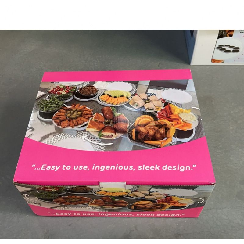 Versatile 20cm Lazy Susan Turntable – Compact Spice Organizer & Dining Helper (White, Pack Of 8)_voghion.com