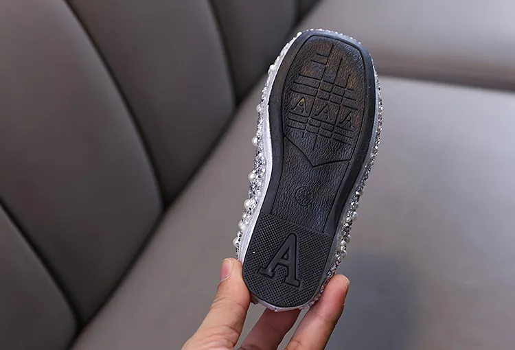 Dziewczynka Dziewczynka Księżniczka Diament Pojedyncze Buty Buty do Tańca Pokazowego_voghion.com