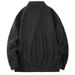 Men'sStyle Lapel Work Jacket - Lightweight Breathable Casual Windbreaker For Spring & Autumn (Black, Khaki)_voghion.com