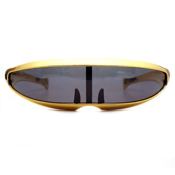 Lunettes de soleil Punk X-Men Cosplay électroplaquées or et argent, robot spatial, performance sur scène, une pièce, unisexe_voghion.com