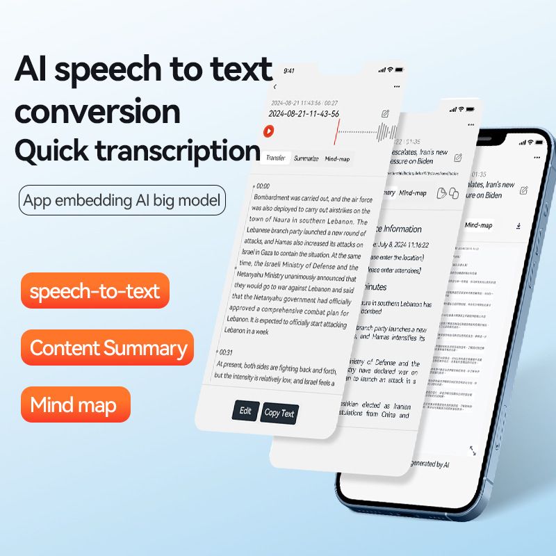 Digital Voice Recorder New Q70A AI Recorder ChatGPT Intelligent Transcription Translation Recorder APP Control Recorder_voghion.com